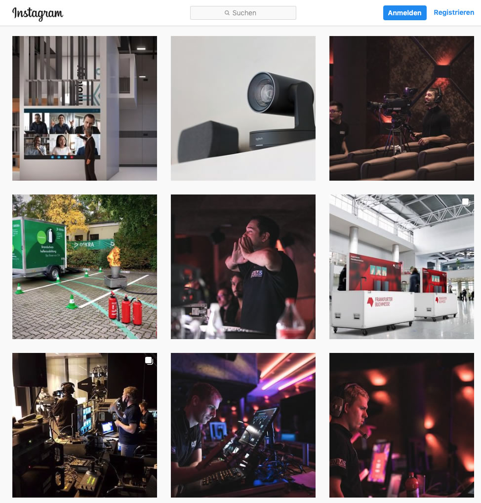 Anbindung an Social Media Profile