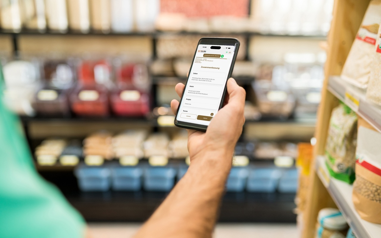 Native App für iOS und Android zur Einsatzdokumentation und Zeiterfassung am Point of Sale
