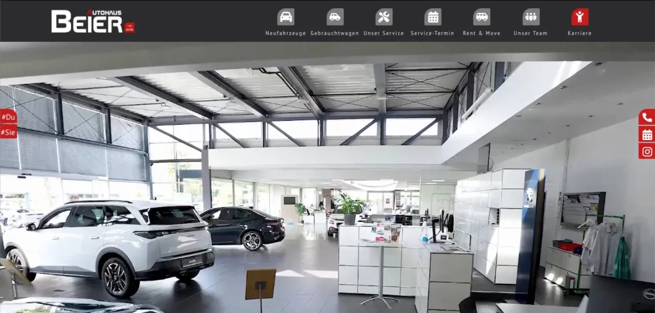 Autohaus Beier aus Karlsruhe erhält eine neue Internetseite