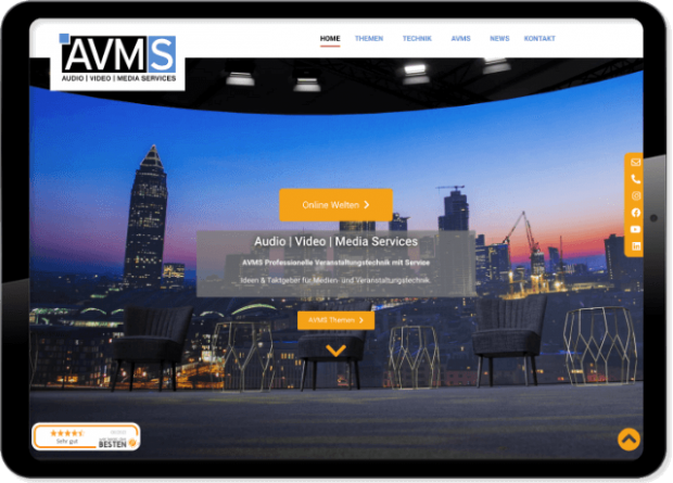 Wordpress Webdesign AVMS