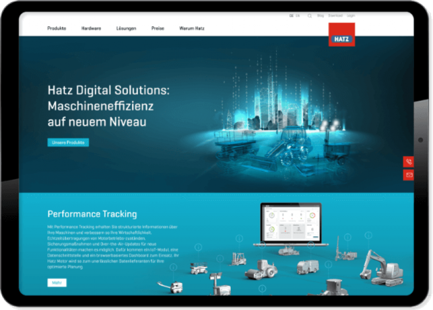 Webentwicklung für Hatz.digital - Industrie und Software