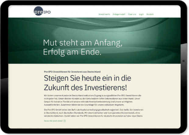 Webentwicklung und Webdesign Finanzbranche Frankfurt