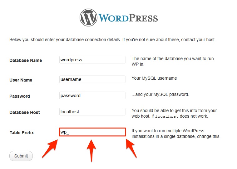 Datenbank-Präfix in WordPress ändern