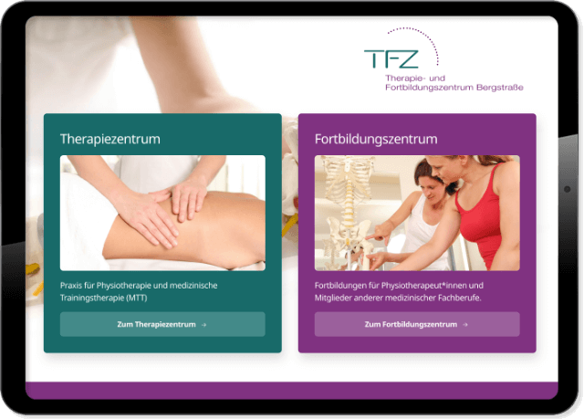 Webdesign Referenz Joomla - Webentwicklung TFZ