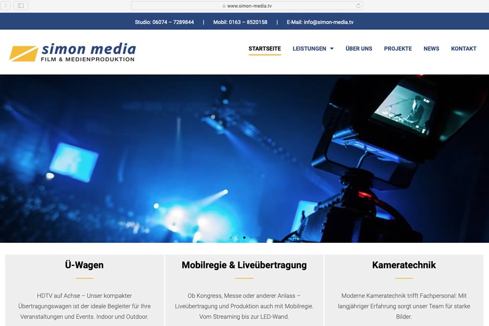 Relaunch Website Simon-Media, WordPress